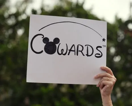 Scores Rally In Front Of Disney Headquarters Concerning ‘Anti-Free Speech’ Kimmel Suspension